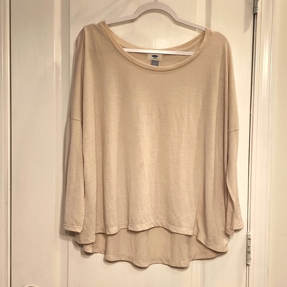 EUC!!! Old Navy Oversized Crew Neck Droptail 3/4 Sleeve Tee - Picture 4 of 4